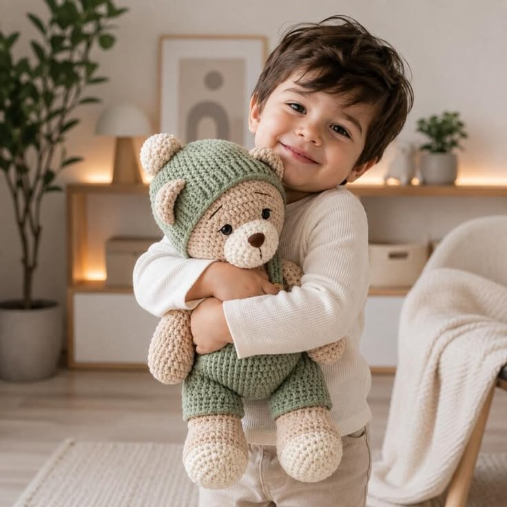 Ursinho de amigurumi